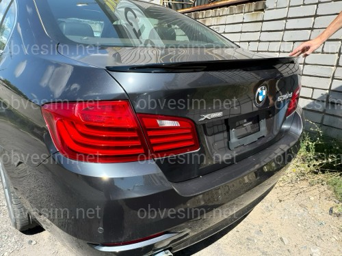 Спойлер ліп на багажник BMW series 5 F10 2010-2016 ABS пластик, чорний глянець