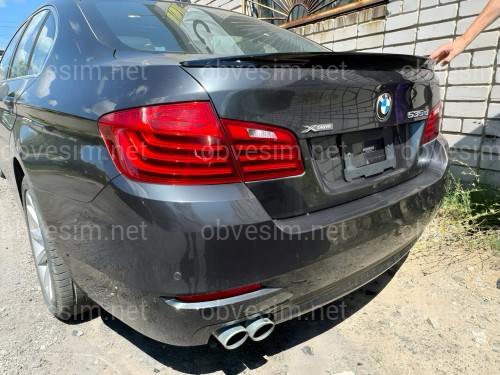 Спойлер ліп на багажник BMW series 5 F10 2010-2016 ABS пластик, чорний глянець