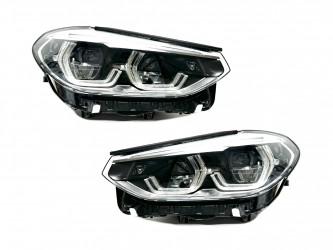 Фари Adaptive LED для рестайлінгу для BMW X3 G01 F97 / X4 G02 F98 2018-2021 2шт. комплектні з блоками