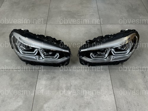Фари Adaptive LED для рестайлінгу для BMW X3 G01 F97 / X4 G02 F98 2018-2021 2шт. комплектні з блоками