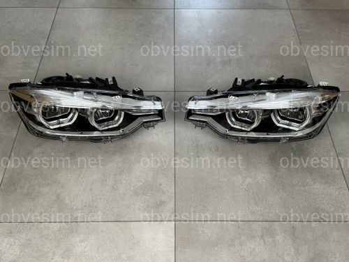 Фари FULL LED LCI BMW 3 series F30 F31 2012-2015 2шт. комплектні з блоками, КСЕНОН В ЛЕД