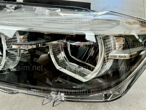 Фари  FULL LED BLACK LCI для BMW 3 series F30 F31 2015-2018 2шт. комплектні з блоками, ЛЕД В ЛЕД
