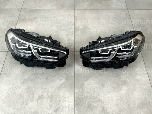 Фари Adaptive LED LCI рестайлінг BMW X3 G01 F97 / X4 G02 F98 2021-2024 2шт. комплектні з блоками