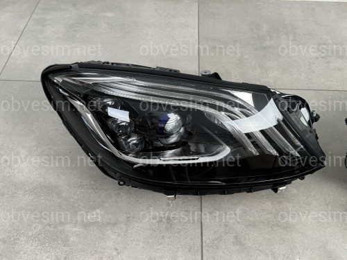 Фари Full LED рестайлінг 2018+ для Mercedes S-Class w222 2013-2017 2шт. комплектні з блоками