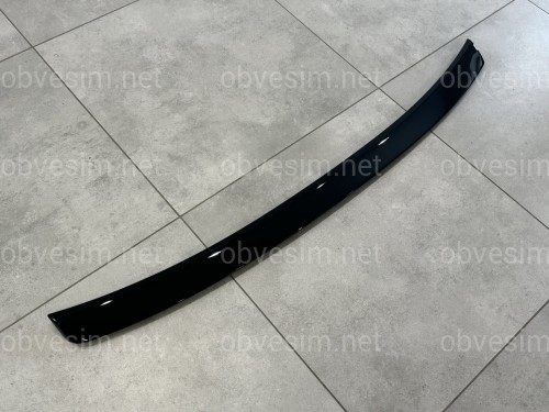 Спойлер ліп Toyota Corolla 2007-2012 ABS пластик, колір чорний глянець