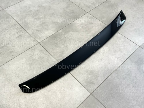 Козирок на скло Hyundai Elantra MD 2010-2015 ABS пластик, колір чорний глянець
