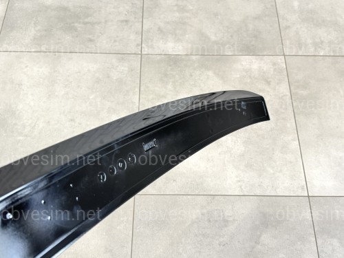 Козирок на скло Hyundai Elantra MD 2010-2015 ABS пластик, колір чорний глянець