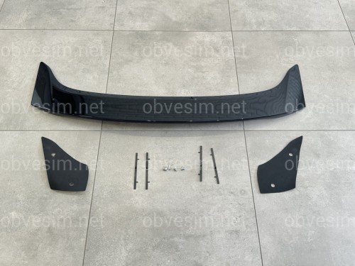 Спойлер багажника Ford Mondeo / Fusion 2013-2020 ABS пластик, колір чорний глянець