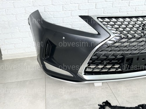 Бампер передній у зборі OEM Lexus RX 2019-2022 решітка під камеру