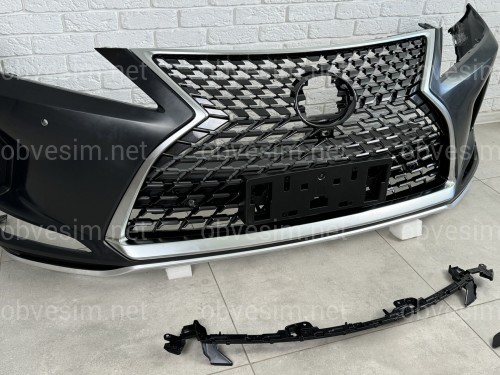 Бампер передній у зборі OEM Lexus RX 2019-2022 решітка під камеру