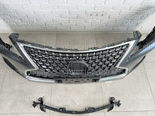 Бампер передній у зборі OEM Lexus RX 2019-2022 решітка під камеру