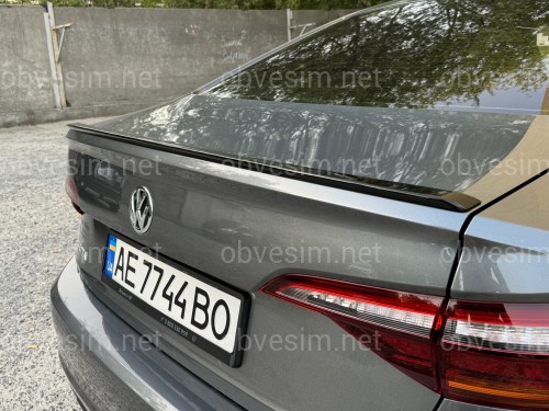 Спойлер ліп Volkswagen Jetta 7 2018+ ABS пластик, колір чорний глянець
