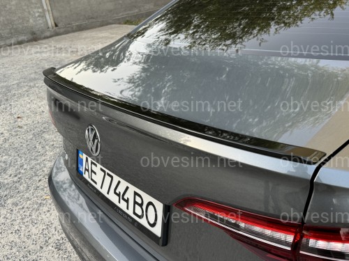 Спойлер ліп Volkswagen Jetta 7 2018+ ABS пластик, колір чорний глянець