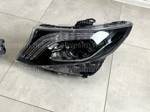 Full led фари стиль Maybach Mercedes Benz W447 Vito / V-class / Metris (ліва + права) комплектні з блоками
