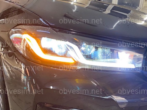 Фари Shadow Line LED LCI 2020+ рестайлінг для BMW G30 / G31 2016-2020 2шт. із заміною бампера на 20+