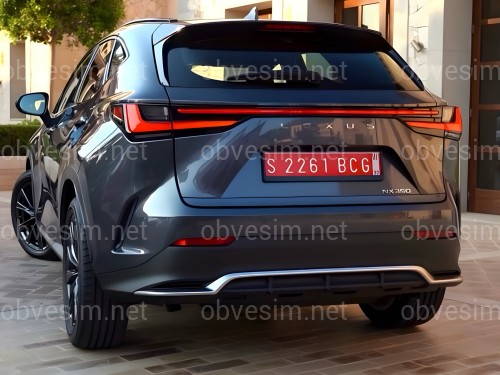 Спідниця заднього бампера F-Sport Lexus NX 2022+