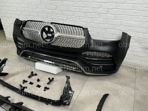 Бампер передній з решіткой AMG Line Mercedes GLE V167 2019-2022