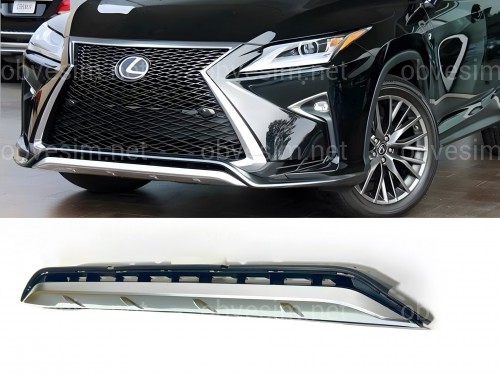 Хром переднього бампера F-Sport Lexus RX 2015-2019 5312248080 напівматовий
