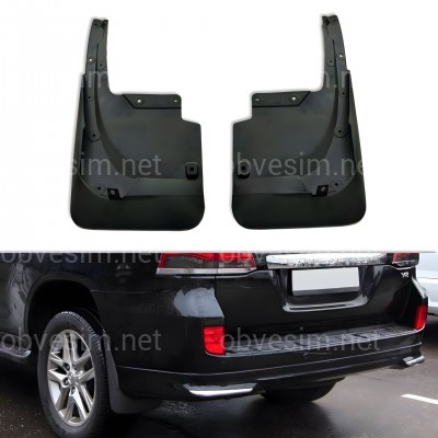 Бризковики задні Toyota Land Cruiser 200 2007-2015 під підницю обвіс Urban Sport, комплект 2шт.