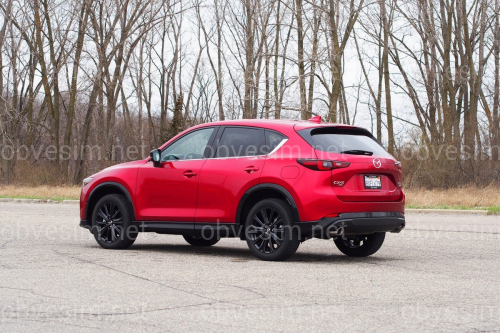 Бризковики Mazda CX-5 2022+ USA TURBO З ЧОРНИМИ ГЛЯНЦЕВИМИ АРКАМИ комплект 4шт