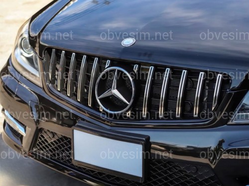 Решітка радіатора GT CHROME Mercedes C-Class W204 2007-2014