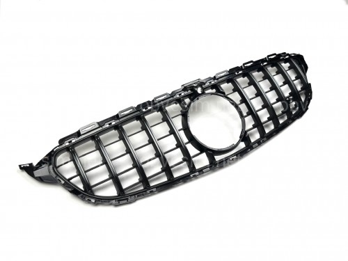 Решітка радіатора GT CHROME Mercedes C-Class W205 2014-2018 ПІД КАМЕРУ