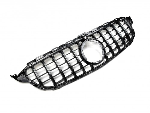Решітка радіатора GT CHROME Mercedes C-Class W205 2019-2021 ПІД КАМЕРУ
