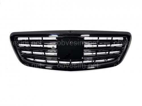 Решітка радіатора без радару BLACK ДЛЯ AMG для Mercedes-Benz S-class W222 2013-2020