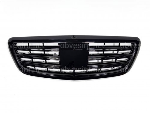Решітка радіатора без радару BLACK ДЛЯ AMG для Mercedes-Benz S-class W222 2013-2020