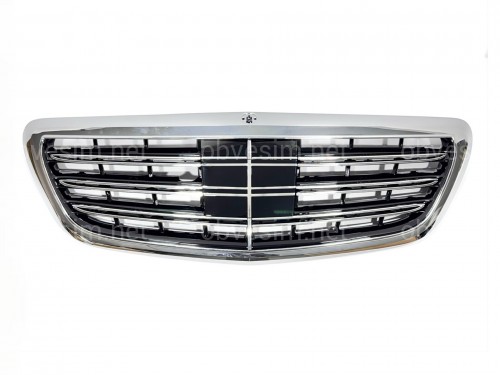 Решітка радіатора під радар CHROME ДЛЯ AMG для Mercedes-Benz S-class W222 2013-2020