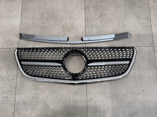 Решітка радіатора DIAMOND BLACK Mercedes Benz Vito W447 2014-2019