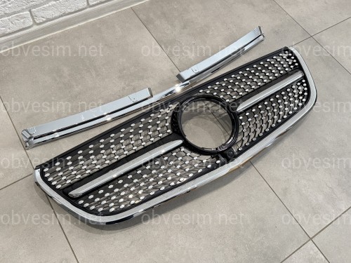 Решітка радіатора DIAMOND BLACK Mercedes Benz Vito W447 2014-2019