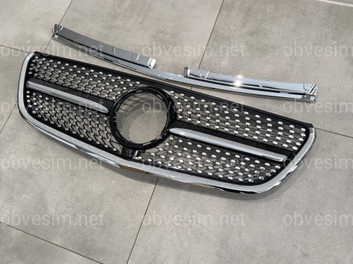 Решітка радіатора DIAMOND BLACK Mercedes Benz Vito W447 2014-2019