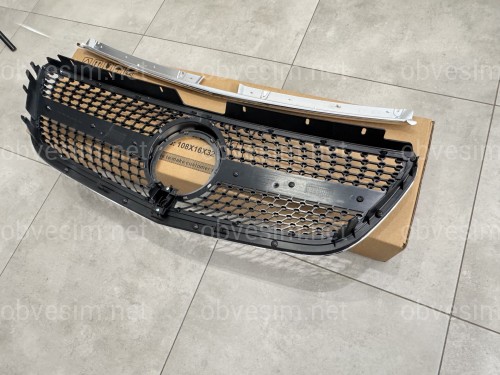 Решітка радіатора DIAMOND SILVER Mercedes Benz Vito W447 2020-2023 ДЛЯ AMG І ЗВИЧАЙНОГО
