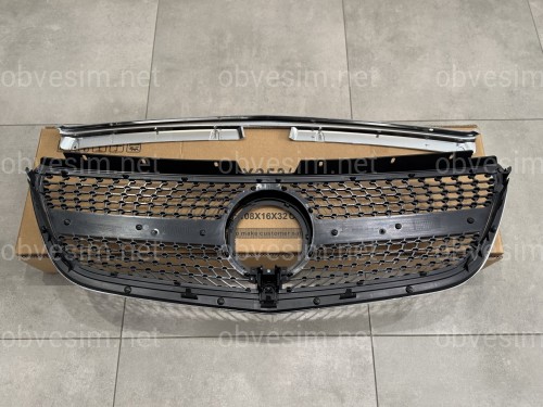 Решітка радіатора DIAMOND BLACK Mercedes Benz Vito W447 2020-2023