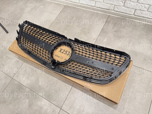Решітка радіатора DIAMOND BLACK Mercedes Benz V-class W447 2014-2019 ДЛЯ AMG І ЗВИЧАЙНОГО