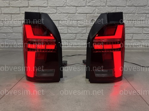Задні LED ліхтарі стиль Multivan T6.1 2020+ для Volkswagen T6 2015-2019 ляда 2шт.