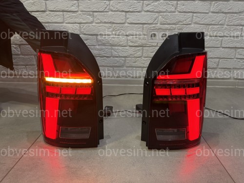Задні LED ліхтарі стиль Multivan T6.1 2020+ для Volkswagen T6 2015-2019 ляда 2шт.