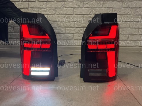 Задні LED ліхтарі стиль Multivan T6.1 2020+ для Volkswagen T6 2015-2019 ляда 2шт.
