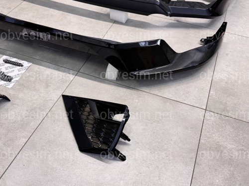 Обвіс ONYX BLACK Toyota Land Cruiser Prado 150 2018-2023 колір чорний 202, спідниця передня, задня, накладки птф