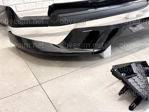 Обвіс ONYX BLACK Toyota Land Cruiser Prado 150 2018-2023 колір чорний 202, спідниця передня, задня, накладки птф