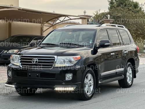 Обвіс переднього бампера Urban Sport з діодами Land Cruiser 200 рестайлінг 2012+, колір чорний 202
