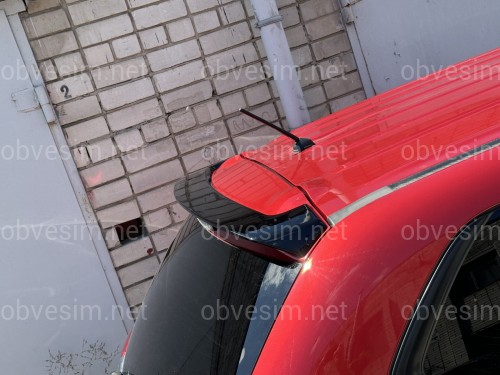 Спойлер козирок Mitsubishi Outlander 2012-2021 ABS пластик, колір чорний глянець