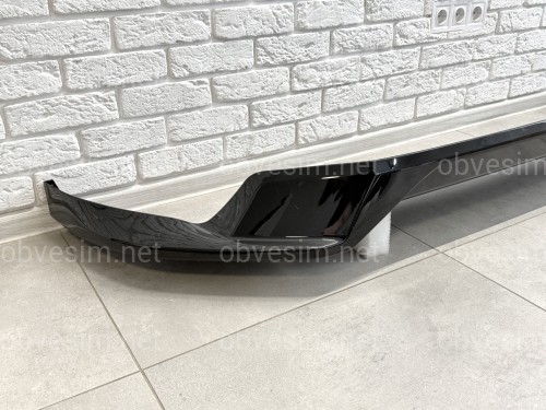 Спідниця обвіс переднього бампера ONYX BLACK Toyota Land Cruiser Prado 150 2018-2023 колір чорний 202