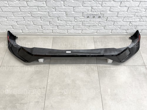 Спідниця обвіс переднього бампера ONYX BLACK Toyota Land Cruiser Prado 150 2018-2023 колір чорний 202
