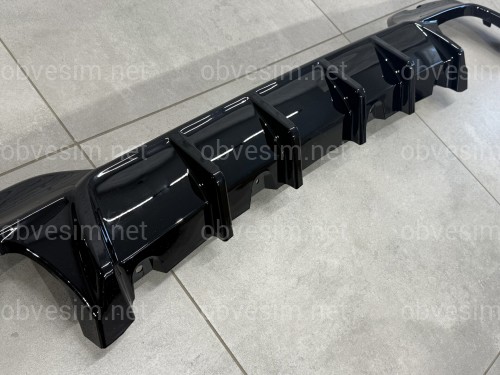 Накладка заднего бампера диффузор M-Performance 340i черная BMW 3 series G20 2019-2022