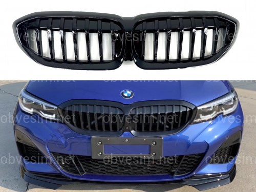 Решітка радіатора ніздрі BMW 3 G20 G21 M Performance 2019-2022