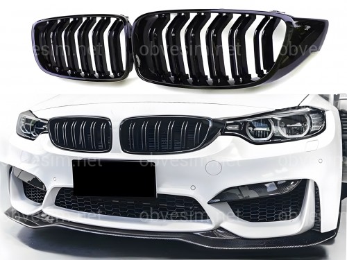 Решетка радиатора ноздры M4 стиль BMW 4 series F32 F33 F36 2013-2020