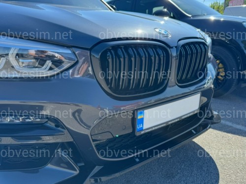 Решітка радіатора ніздрі M стиль BMW X3 G01 X4 G02 2018-2021