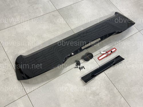 Спойлер козирок Honda CR-V IV 2012-2018 ABS пластик, чорний глянець